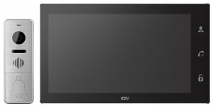 CTV-DP4106AHD B (Black/Silver) Комплект цветного видеодомофона, в составе: панель CTV-D400FHD S, монитор CTV-M4106AHD B