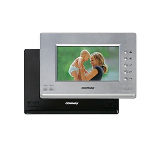 COMMAX CDV - 71AM (Черный) Монитор цветного видеодомофона, 7'', 4 канала, громкая связь, память 128 кадров