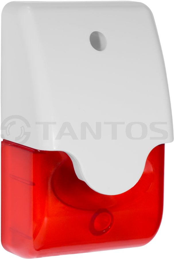 Tantos THC-103 Сирена пьезоакустическая со встроенным стробоскопом, 110дБ, красный, питание =6-15В/300мА