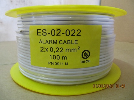 Eletec ES-02-022 кабель слаботочный, 2х0.22мм, 200м