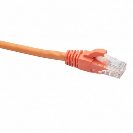 RJ45-RJ45 U/UTP Cat.5e LSZH нг(А)-HF (DR-181811), Патч-корд (коммутационный шнур), 3м, оранжевый