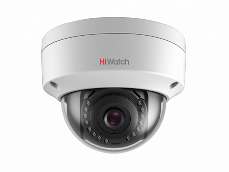 HiWatch DS-I252 (4) 2Mp Уличная IP-видеокамера купольная; 1/2.8&quot; Progressive Scan CMOS; 1920х1080 - 25 к/с; 4 мм; 0.025/0.07 лк; ИК подсветка 30 м; H.265/H.264/MJPEG; DWDR, 3D DNR, BLC, ROI; ONVIF; Микрофон; 12 DC/POE; 5Вт; -20 °C...+45 °C;  Ø 121.36х92.2