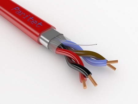 Паритет КСРЭВнг(А)-FRLS 2х2х0.97 Кабель огнестойкий с низким дымогазовыделением экранированный, красный
