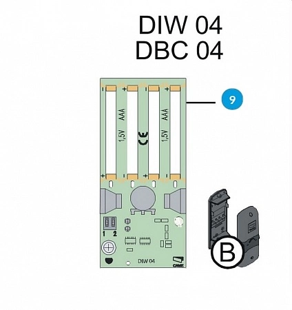 ЗИП 119RIR255 Плата повторителя DIW04 DBC04