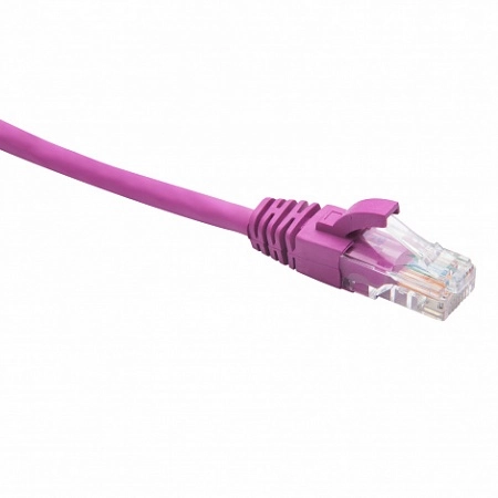 RJ45-RJ45 U/UTP Cat.5e LSZH нг(А)-HF (DR-181705), Патч-корд (коммутационный шнур) 0.5м, маджента